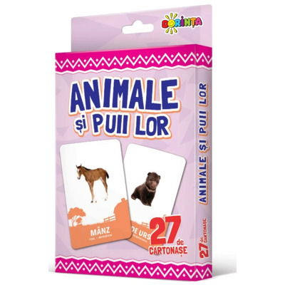 27 de cartonase. Animale si puii lor