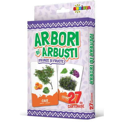 27 de cartonase. Arbori si arbusti, frunze si fructe