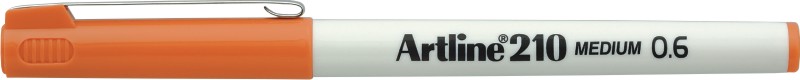 Liner Artline 210, varf fetru 0.6mm - portocaliu