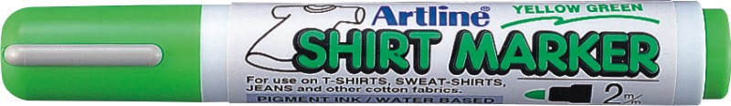 T-Shirt marker Artline, corp plastic, varf rotund 2.0mm - vernil