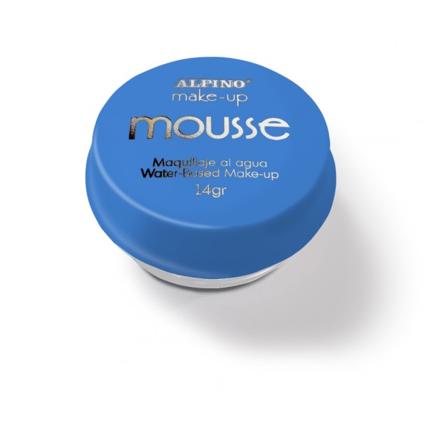 Spuma machiaj, 14gr., ALPINO Make-Up Mousse - albastra