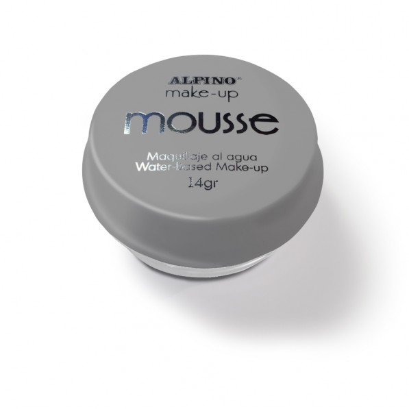 Spuma machiaj, 14gr., ALPINO Make-Up Mousse - argintie