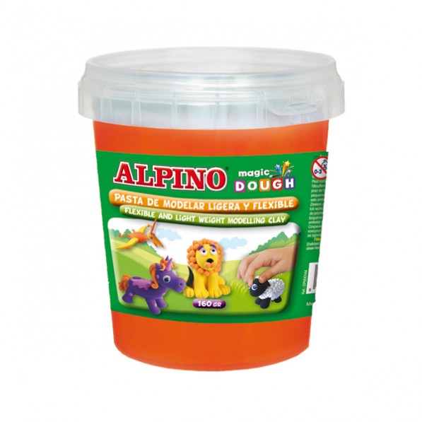 Plastilina magica, 160 grame/cutie, ALPINO - orange