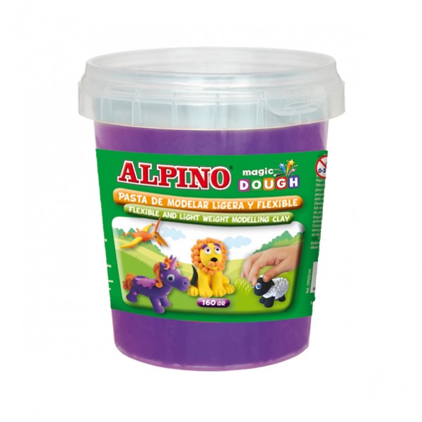 Plastilina magica, 160 grame/cutie, ALPINO - violet