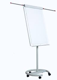 Flipchart magnetic, cu brate laterale, cu rotile, 100 x 70 cm,  Optima Vision