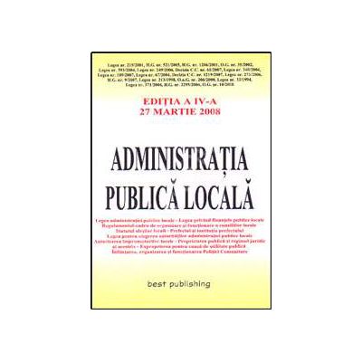 Administratia publica locala. Editia a V-a