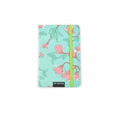 Agenda tip notes cartonat A6 FLORAL, verde