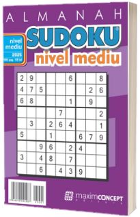 Almanah Sudoku pentru avansati, numarul 2025. Nivel mediu