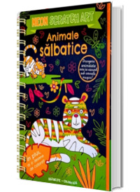 Animale salbatice. Scratch Art. Neon