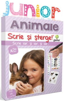 Animale. Scrie si sterge (Junior 2-5 ani)