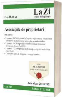 Asociatiile de proprietari. Actualizat la 20.10.2021, cod 747