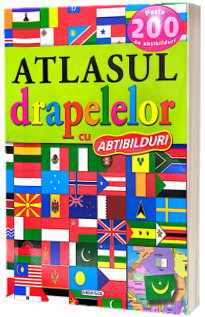 Atlasul drapelelor cu abtibilduri. Peste 200 de abtibilduri