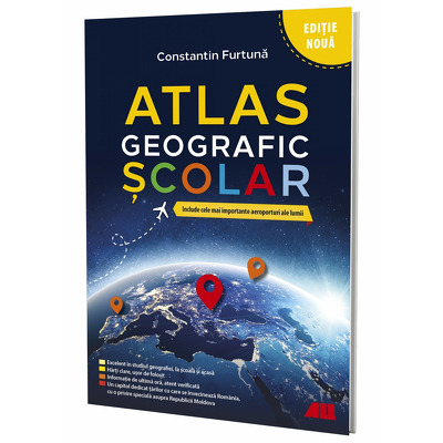 Atlasul geografic scolar (editie noua  2024)