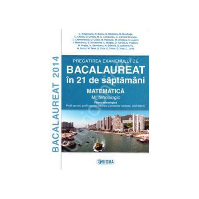 Bacalaureat 2014. Matematica - Filiera tehnologica. Profil servicii, profil resurse naturale si protectia mediului, profil tehnic