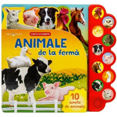 Bebe invata. Animale de la ferma. Carte cu sunete