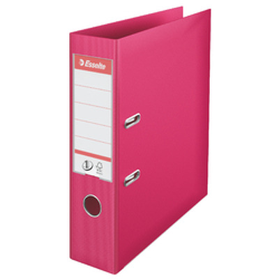 Biblioraft Esselte No.1 Power, PP/PP, A4, 75 mm, fuchsia