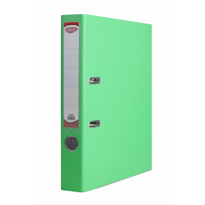 Biblioraft plastifiat 50 mm Daco, verde-turcoaz