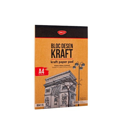 Bloc A4 Hartie Craft 115 g 50 file, BD4115