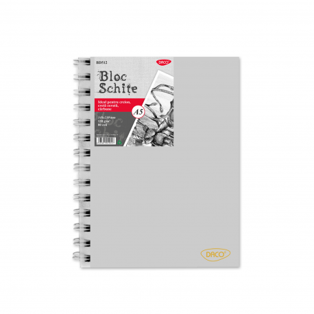 Bloc A5 schite 120g 80 file, Daco