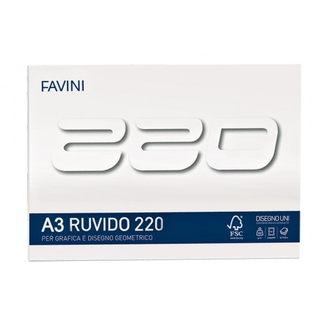 Bloc desen A3 20 file 220 g Favini 220