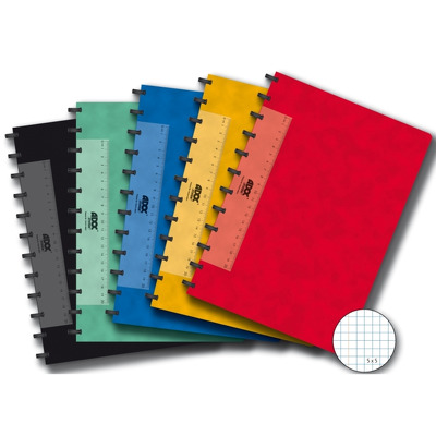 Caiet A4 matematica, 72 file - 90g/mp, coperta carton color embosat, Aurora Adoc