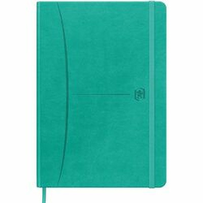 Caiet cu elastic, OXFORD Signature Smart Journal, A5, 80 file-90g/mp, Scribzee, dictando - turcoaz