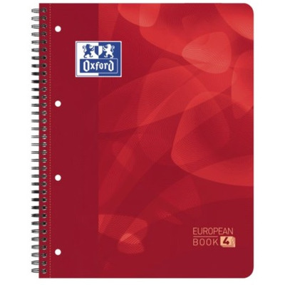 Caiet cu spirala A4 , Oxford School Projectbook, 4cul x30 file-90g/mp, Scribzee, coperta PP-mate