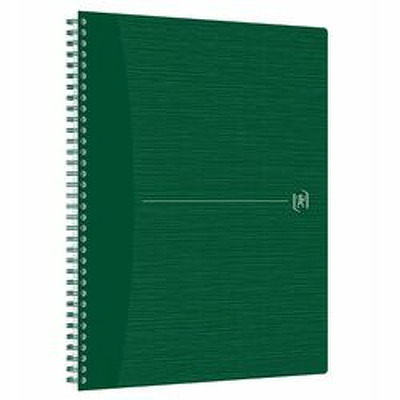 Caiet cu spirala, OXFORD Origins, A4 , 70 file-90g/mp, Scribzee, coperta PP verde - dictando