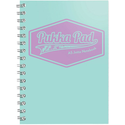 Caiet cu spirala Pukka Pads Pastel Jotta 200 pagini dictando A5 menta