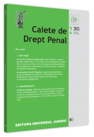 Caiete de drept penal nr. 2/2021