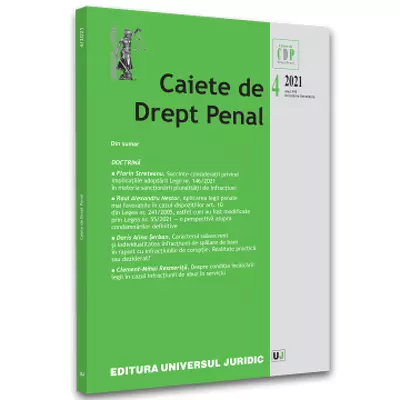 Caiete de drept penal nr. 4/2021