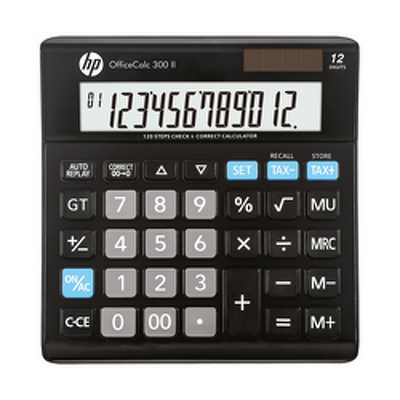 Calculator de birou, 12 digits, 158 x 151 x 29 mm, solar power, HP OC300