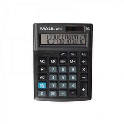 Calculator de birou MAUL MC12, 12 digits - negru