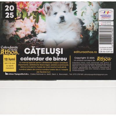 Calendar de birou 2025. Catelusi