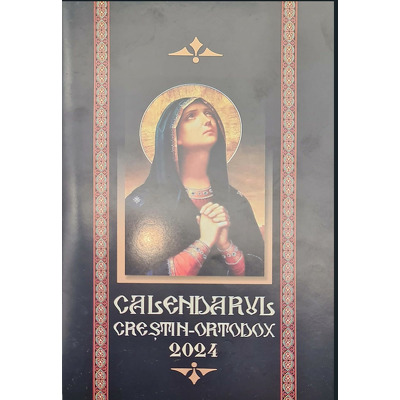 Calendarul crestin-ortodox 2024, Binecuvantarea familiei - format carticica, negru