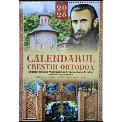 Calendarul crestin ortodox 2025, Parintele Arsenie Boca, format X4