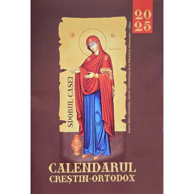 Calendarul crestin-ortodox 2025, Sporul casei - format carticica, maro