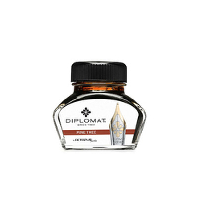 Calimara cu cerneala Diplomat Octopus, 30 ml - maro pin