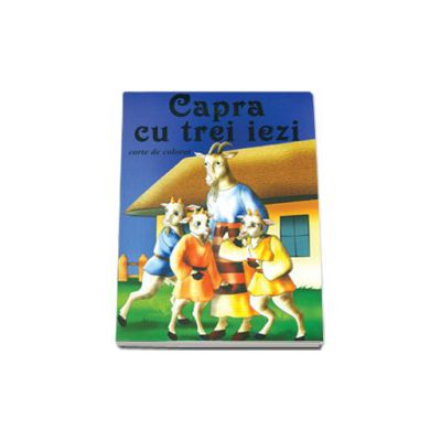 Capra cu trei iezi - Carte de colorat, format 16,5x23,5 cm