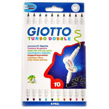 Carioca cu doua varfuri Turbo, set 10 bucati, Giotto