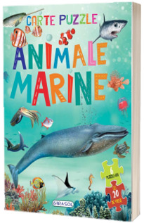 Carte cu 6 puzzle-uri - Animale marine