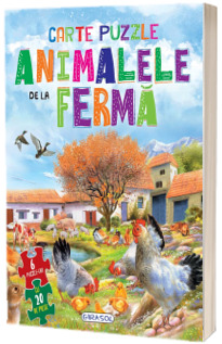 Carte cu 6 puzzle-uri - Animalele de la ferma