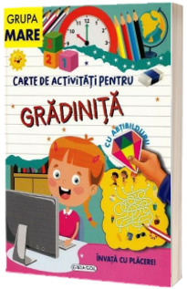 Carte de activitati pentru gradinita, cu abtibilduri. Grupa mare