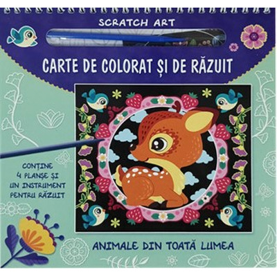 Carte de colorat si de razuit. Animale din toata lumea