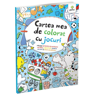 Cartea mea de colorat cu jocuri