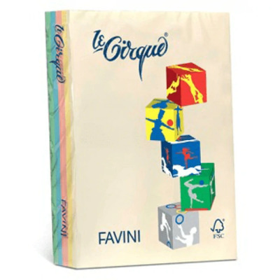 Carton color 160G/MP A4 asortat 5 cul. pastel FAVINI