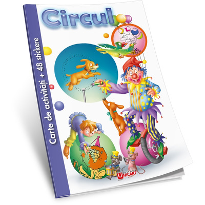 Circul, carte de activitati cu stikere