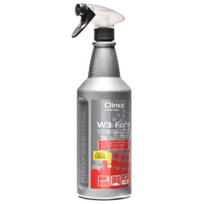 CLINEX W3 Forte, 1 L, cu pulverizator, solutie forte, curatare toalete si bai