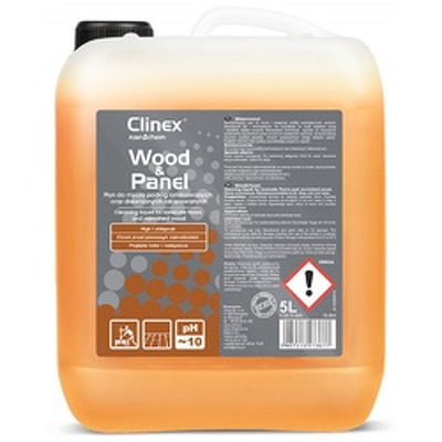 Clinex Wood si Panel, 5 litri, detergent lichid, concentrat, pt. curatare parchet si suprafete lemn