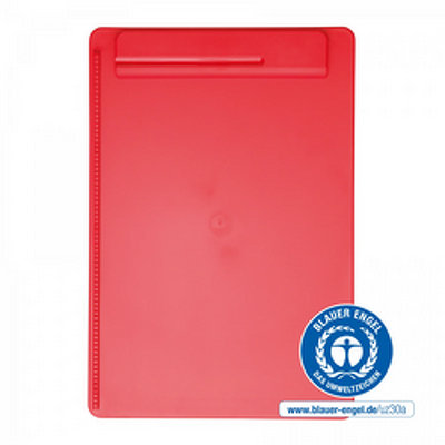 Clipboard simplu A4, din plastic reciclat, ECO MAUL Go - rosu